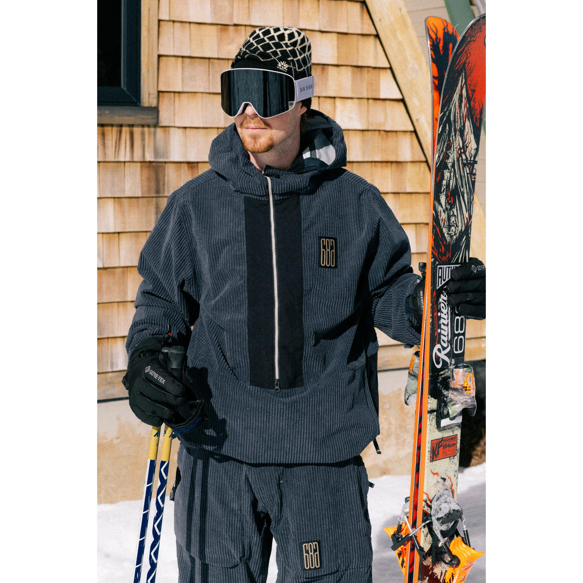 686 Men's Ghost™ 2.5L Anorak-Navy Wide Wale Corduroy-Killington Sports