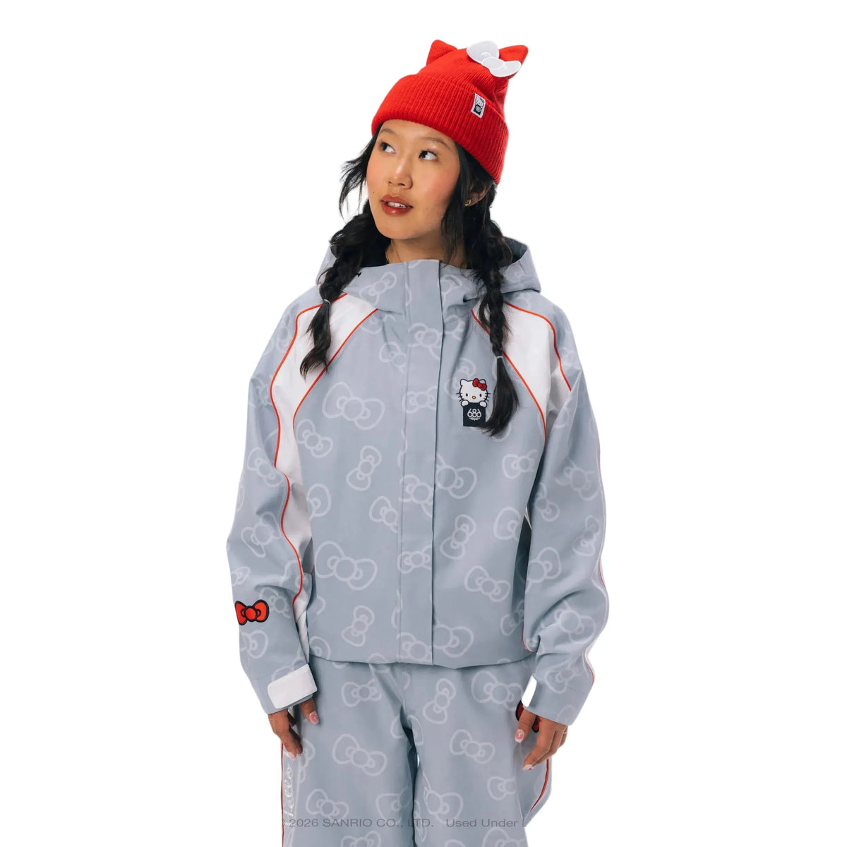 686 Women's x Hello Kitty Lil Bow Jacket-Hello Kitty Denim-Killington Sports