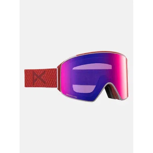Anon M4 Cylindrical Goggles + Bonus Lens + MFI® Face Mask-Mars + Perceive Sunny Red-Killington Sports