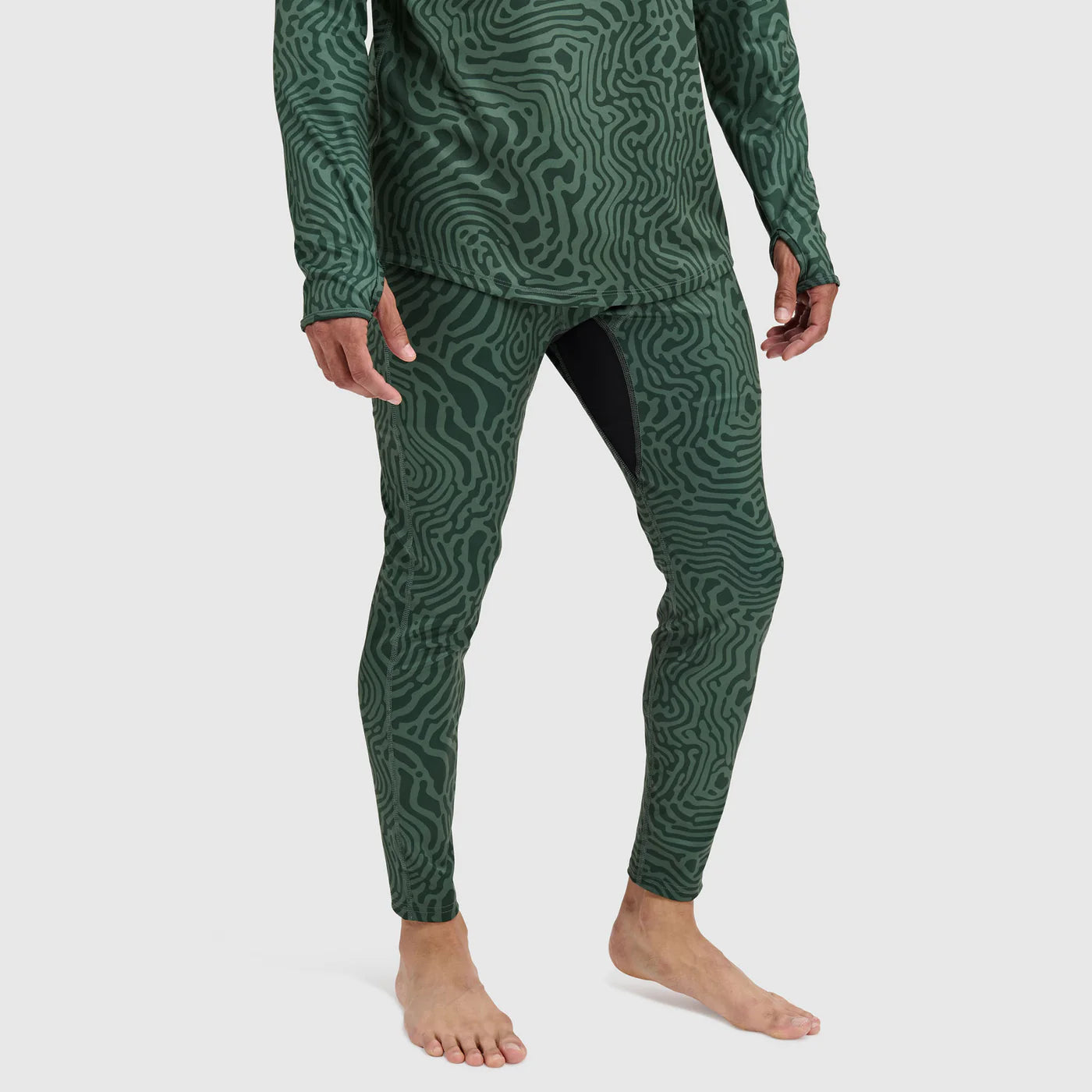 BlackStrap Men's Summit Base Layer Pants-Inprint Obsidian-Killington Sports