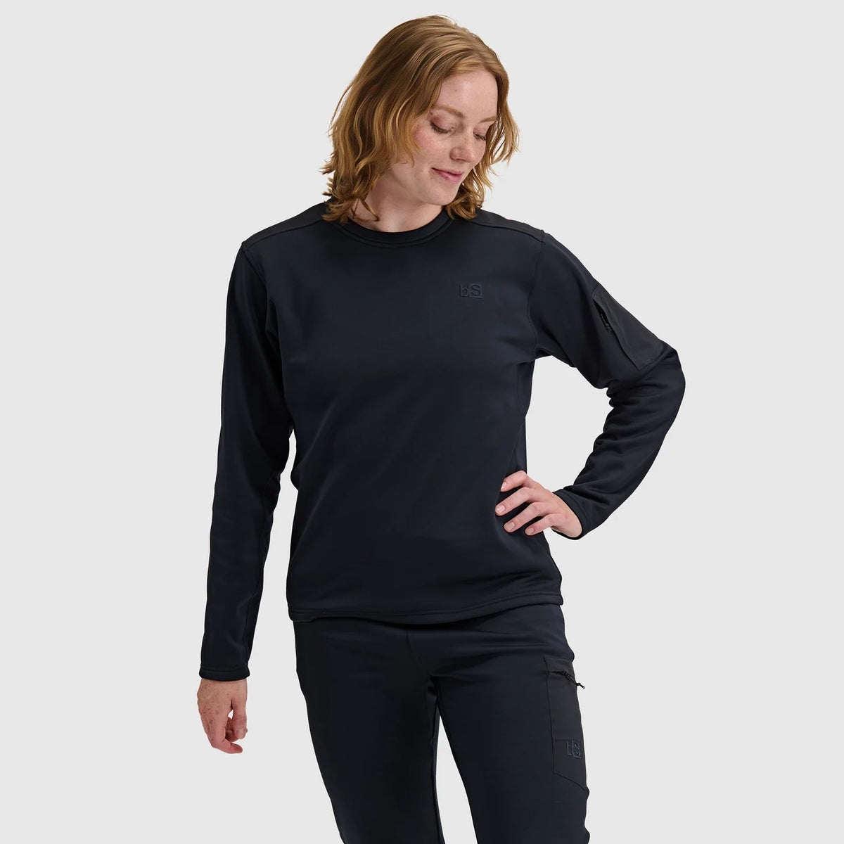 BlackStrap Women's Spectrum Fleece Pullover Crew-Black-Killington Sports
