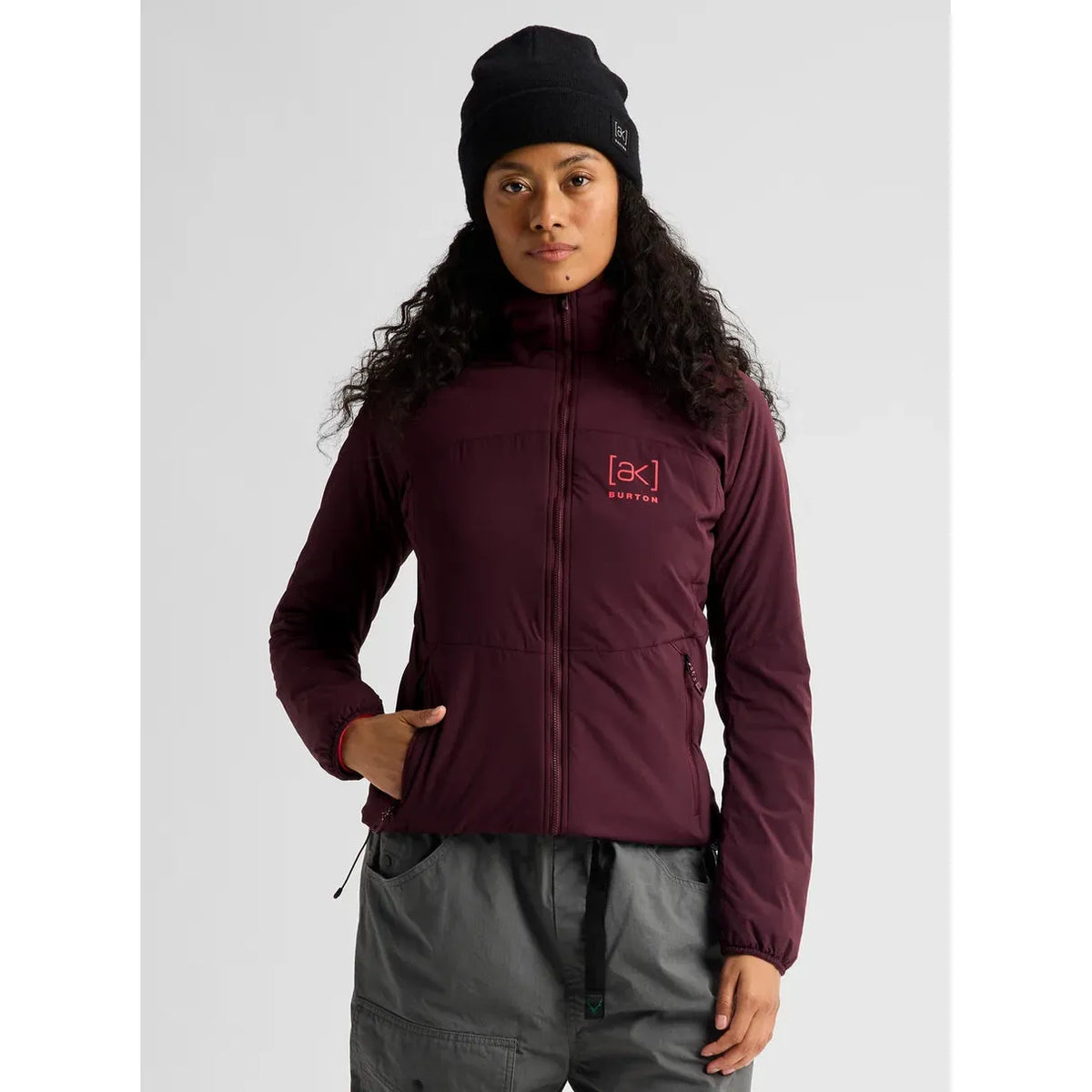 Burton Women's Helium Hooded Stretch Insulated Jacket-Rum Raisin-Killington Sports
