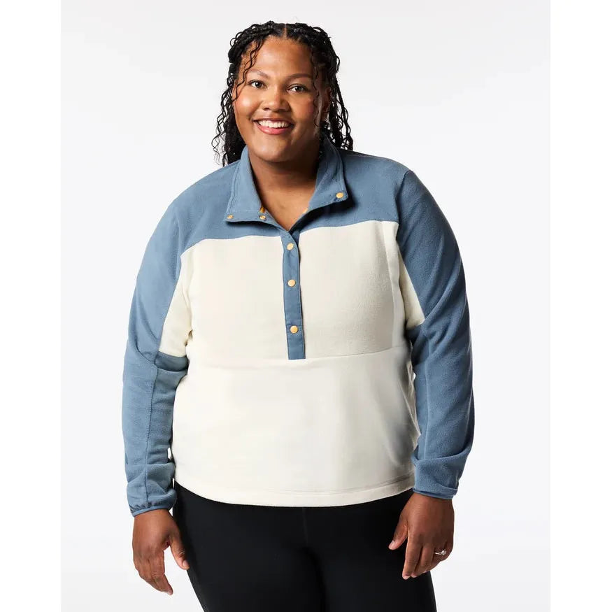 Cotopaxi Women's Encima Fleece Pullover-Slate and Chalk-Killington Sports