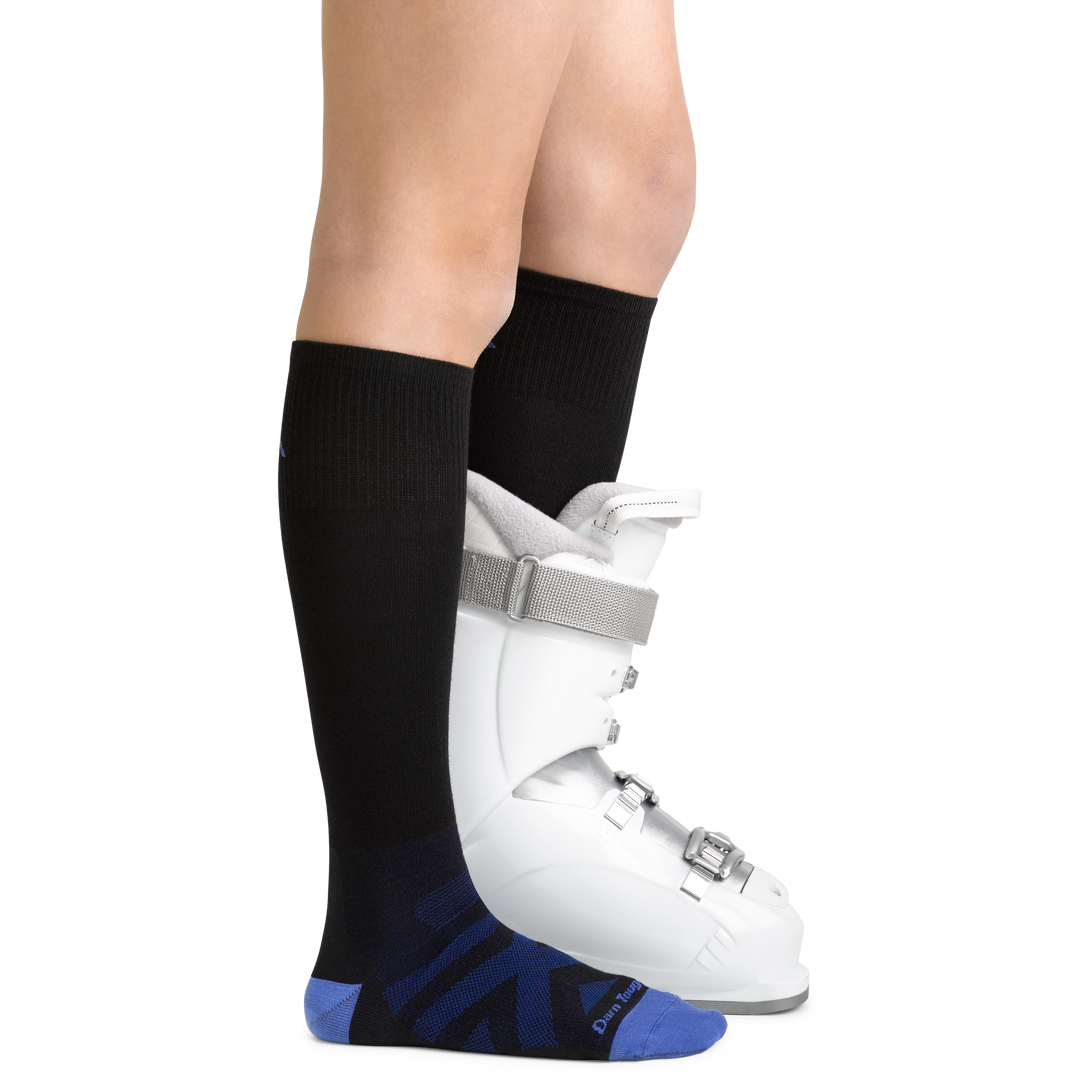 Darn Tough Kids RFL Jr. Over-the-Calf Ultra-Lightweight Ski & Snowboard Sock-3800-Killington Sports