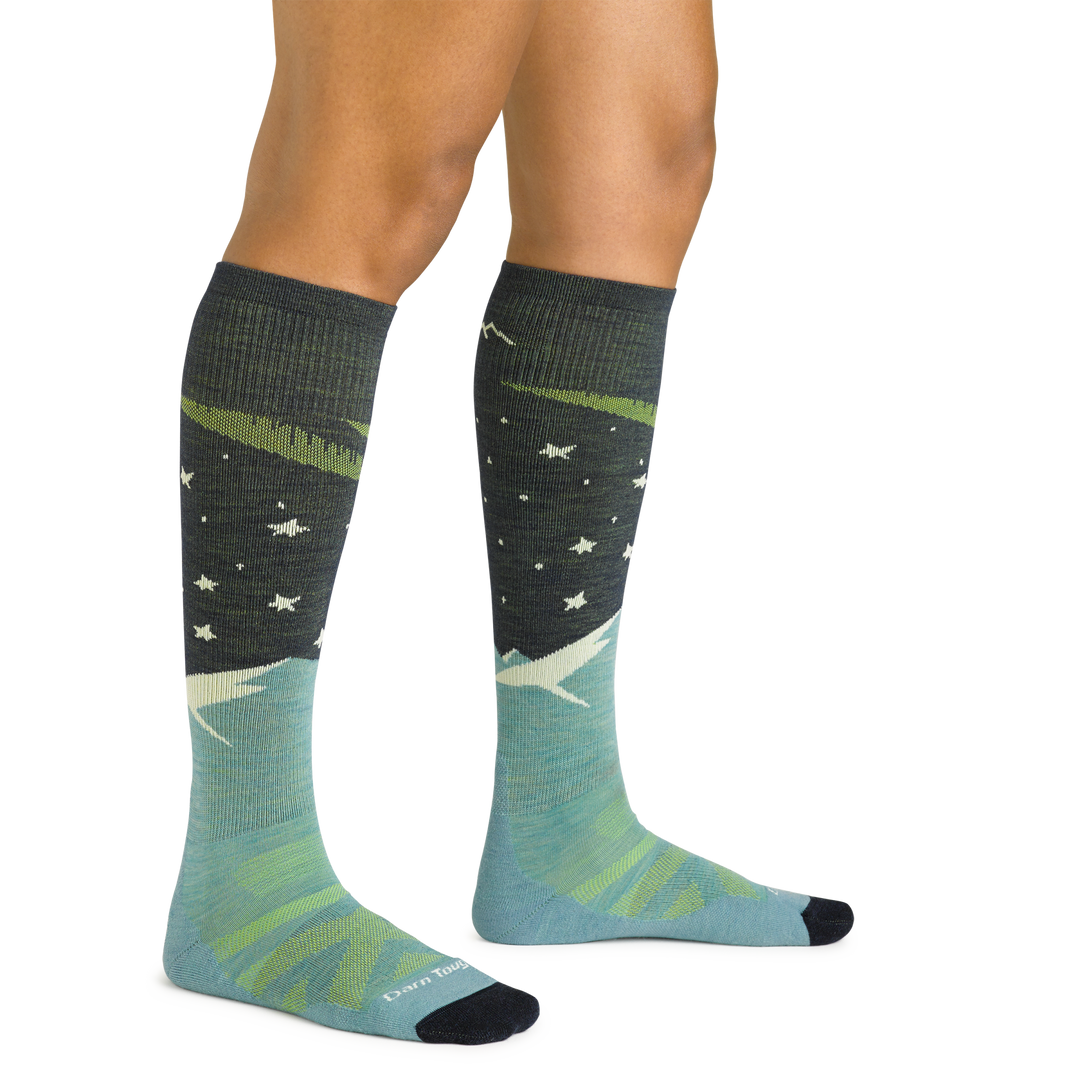 Darn Tough Women's Aurora Over-The-Calf Lightweight Ski & Snowboard Sock-8036-Killington Sports