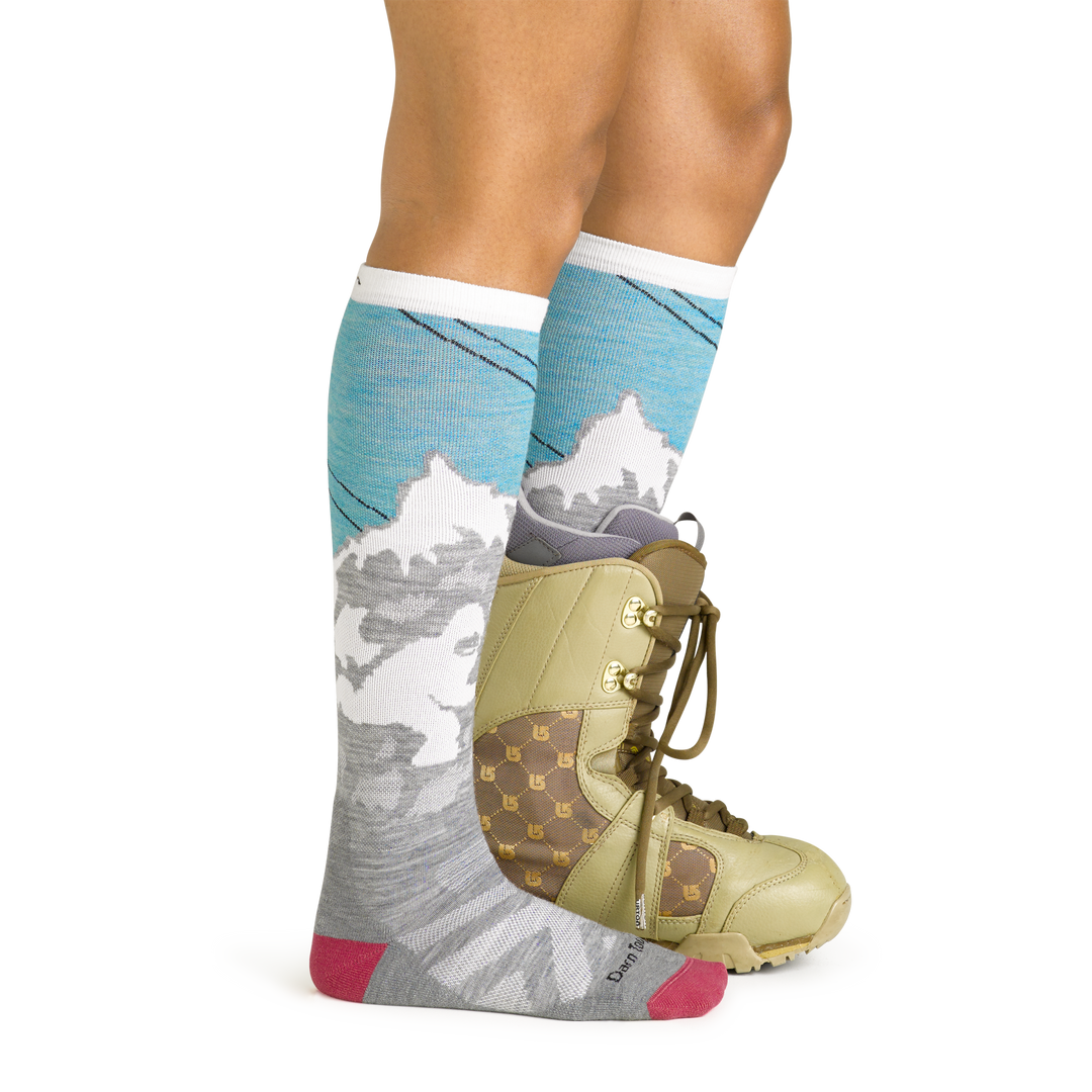 Darn Tough Women's Yeti Over-the-Calf Midweight Ski & Snowboard Sock-1827-Killington Sports