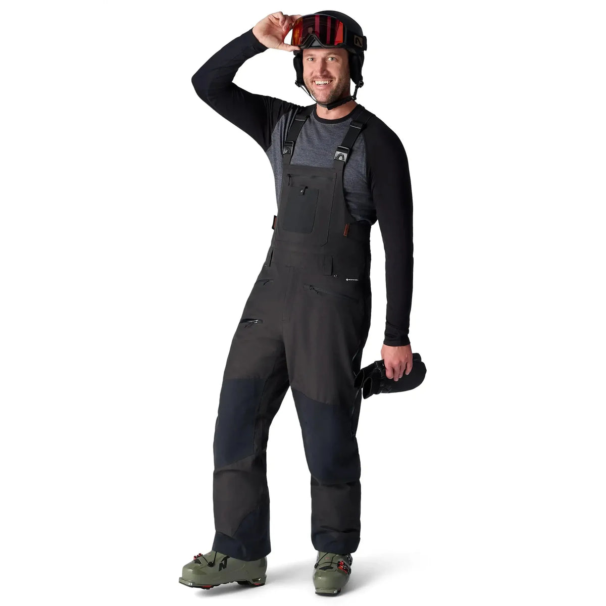 FLyLow Men's Baker Insulated Bib-Black-Killington Sports