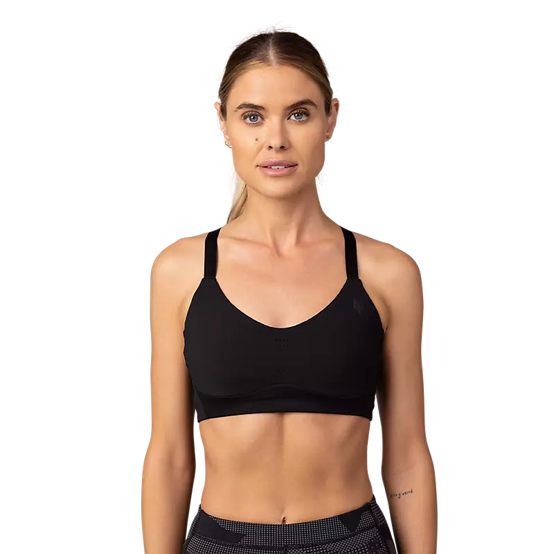Fox Racing Women's Tecbase Sports Bra-Black-Killington Sports