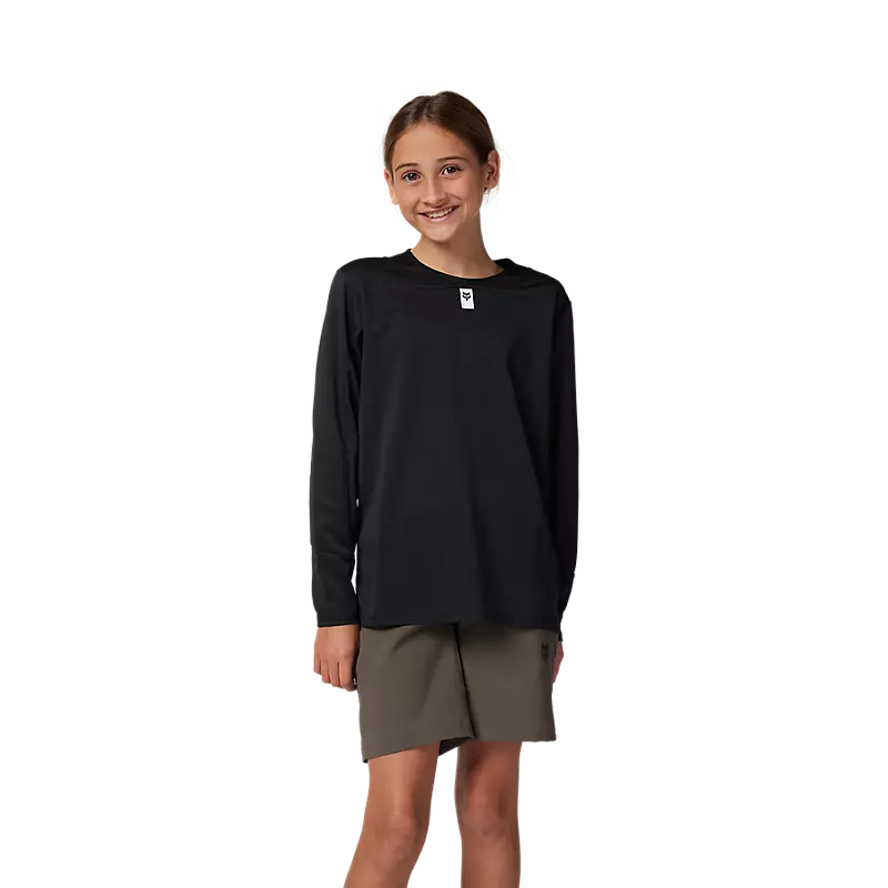 Fox Racing Youth Defend Long Sleeve Jersey-Black-Killington Sports