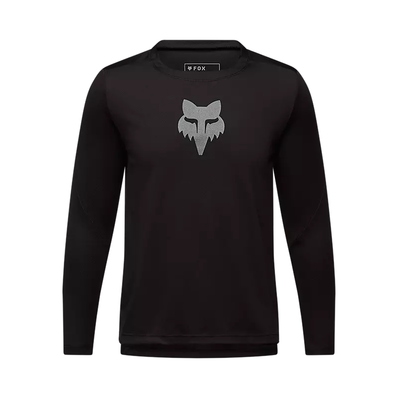Fox Racing Youth Ranger Fox Head Long Sleeve Jersey-Black-Killington Sports