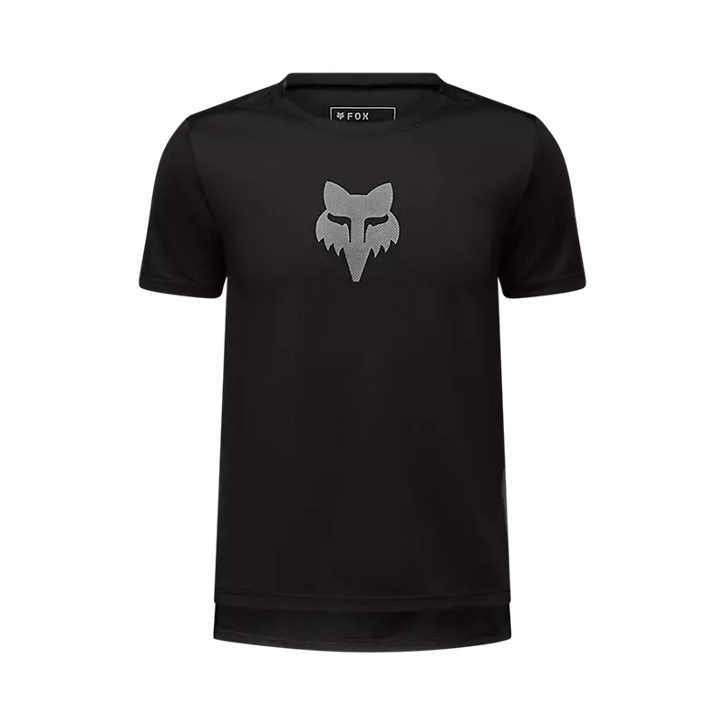 Fox Racing Youth Ranger Fox Head Short Sleeve Jersey-Black-Killington Sports