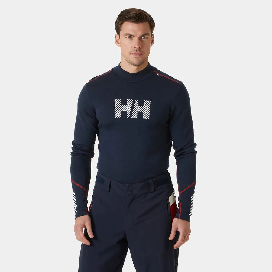 Helly Hansen Men's LIFA® Merino Midweight Logo-Navy-Killington Sports