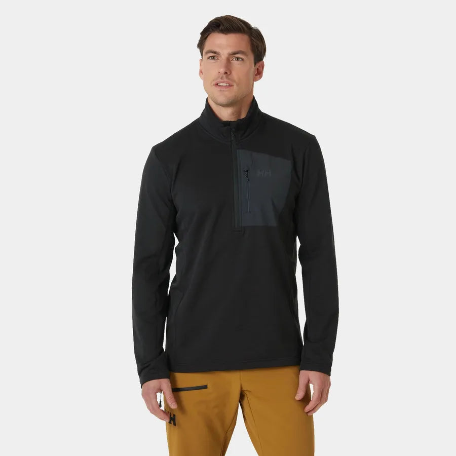 Helly Hansen Men's Versalite Half Zip Fleece-Black-Killington Sports