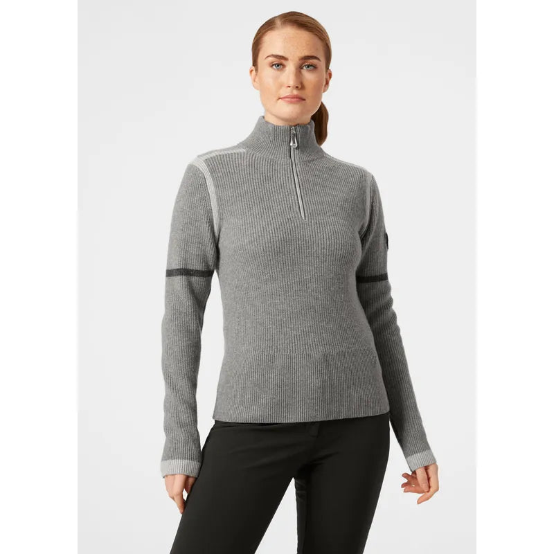Helly Hansen Women's Edge Knitted Sweater-Grey Melang-Killington Sports