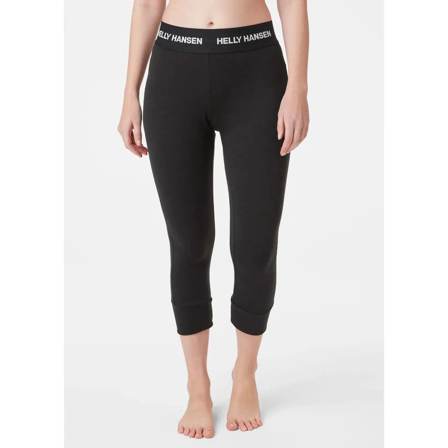 Helly Hansen Women's Lifa Merino Midweight 3/4 Pant-Black-Killington Sports