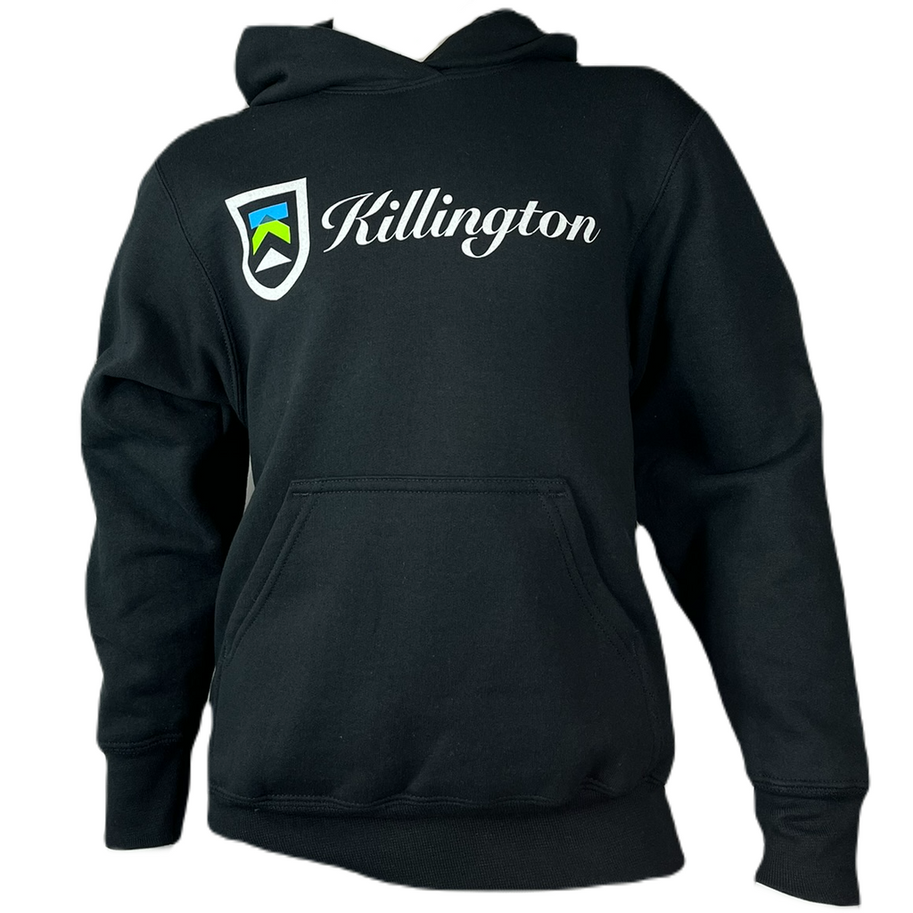 Killington Logo Youth Script Hoodie-Jet Black-Killington Sports