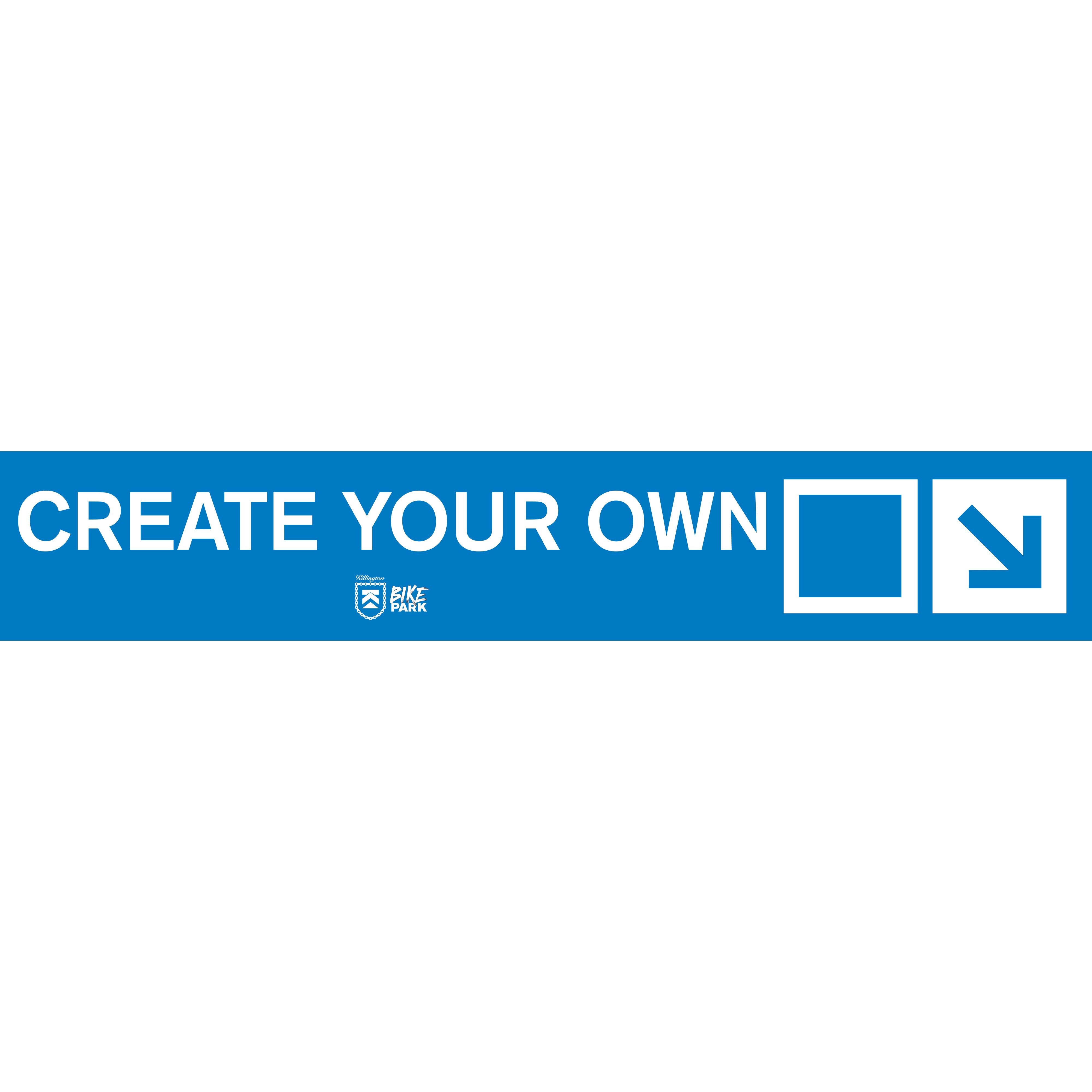 Killington Bike Park Create Your Own Custom Trail Sign-Regular Trail-Killington Sports