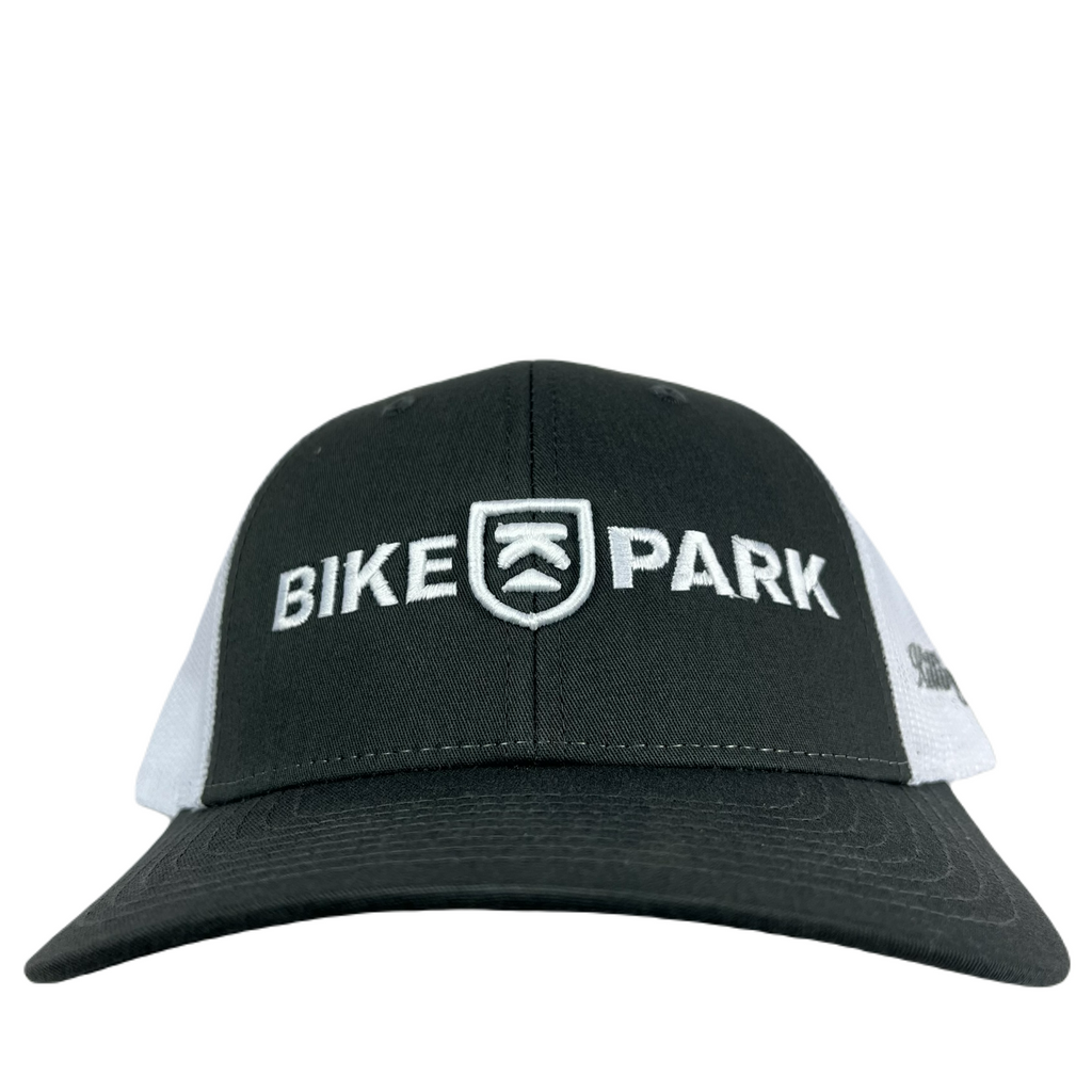 Killington Bike Park Embroidery 115 3D Trucker Hat-Charcoal/White-Killington Sports