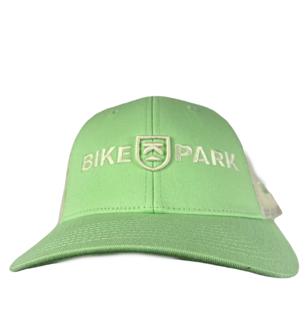 Killington Bike Park Embroidery 115 3D Trucker Hat-Patina Green/Birch-Killington Sports