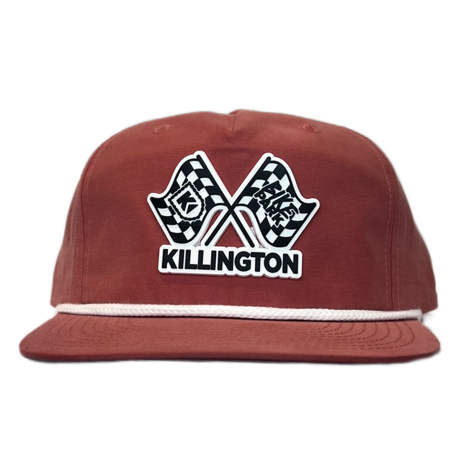 Killington Bike Park Flags 256 Umpqua Hat-Dusty Red-Killington Sports