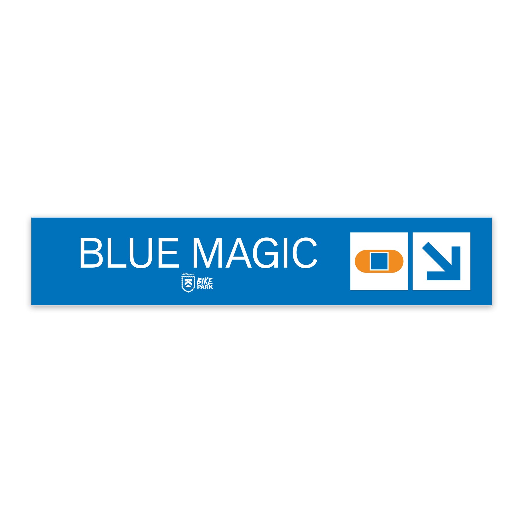Killington Bike Park MINI Metal Trail Signs-Blue Magic-Killington Sports