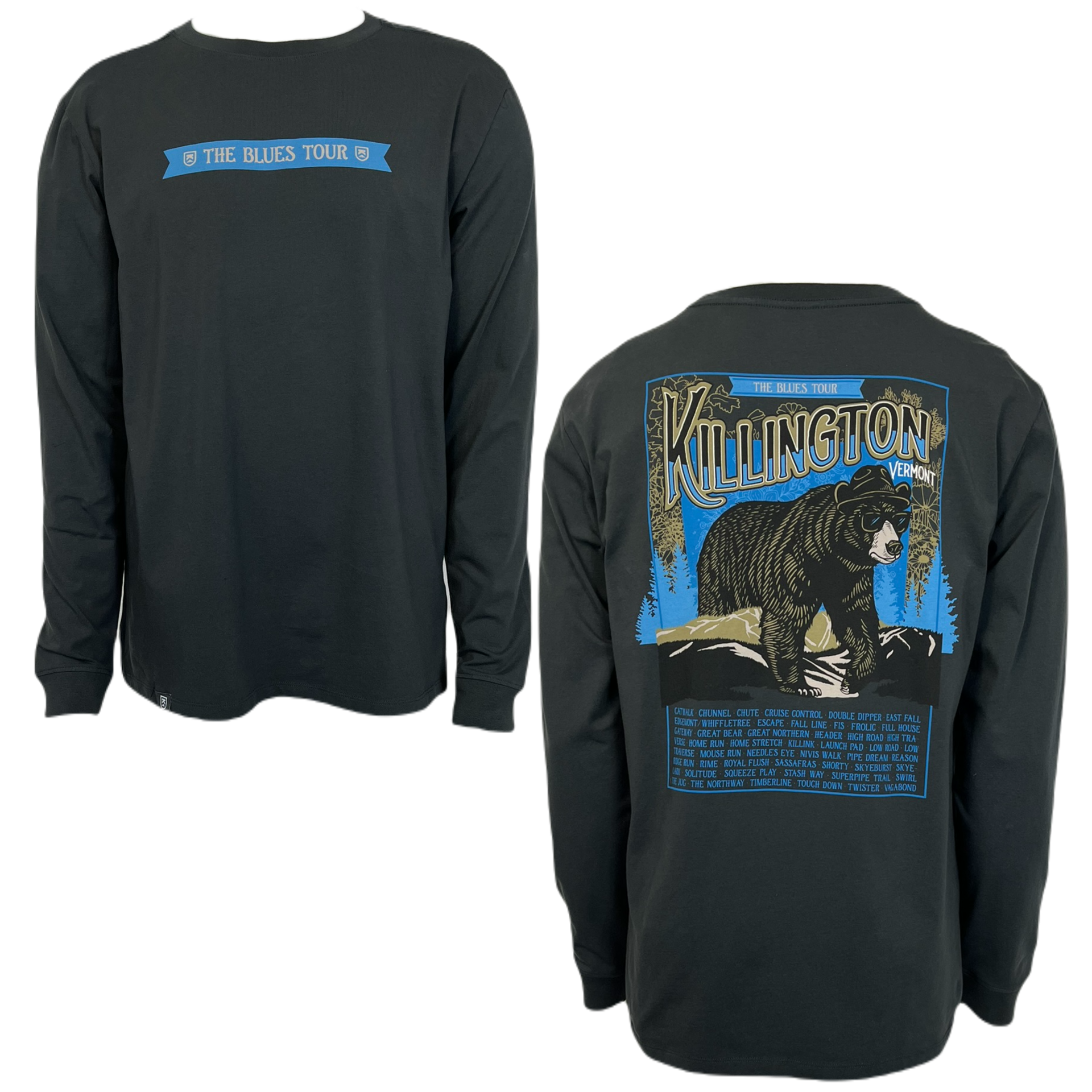 Killington Blues Tour Long Sleeve Tee-Seal Gray-Killington Sports