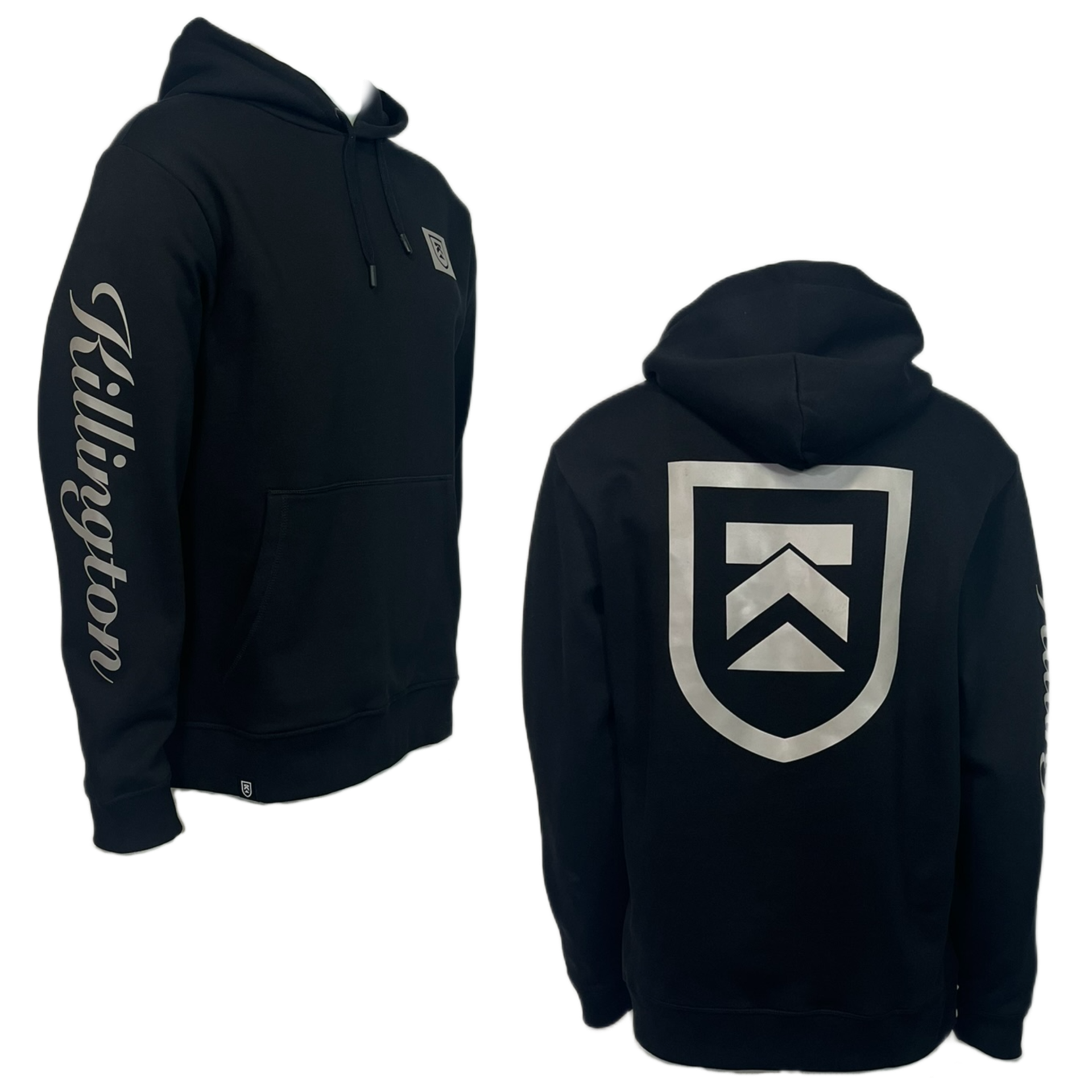 Killington Core TPU Shield Logo Hoodie-Black-Killington Sports