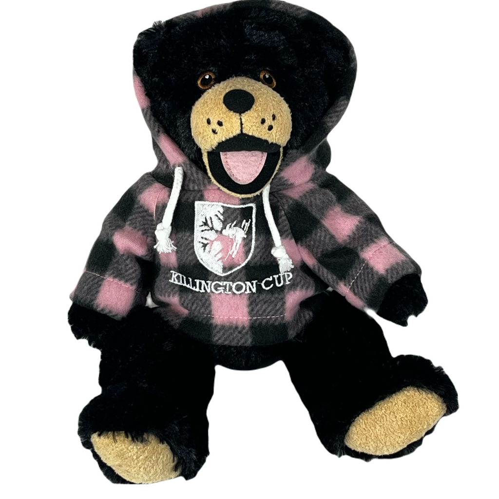 Killington Cup Logo 11" Happy Black Bear Stuffed Animal-Pink Jack-Killington Sports