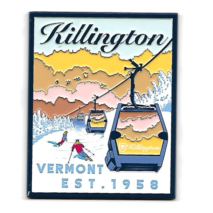 Killington Enamel Magnets-Gondola-Killington Sports