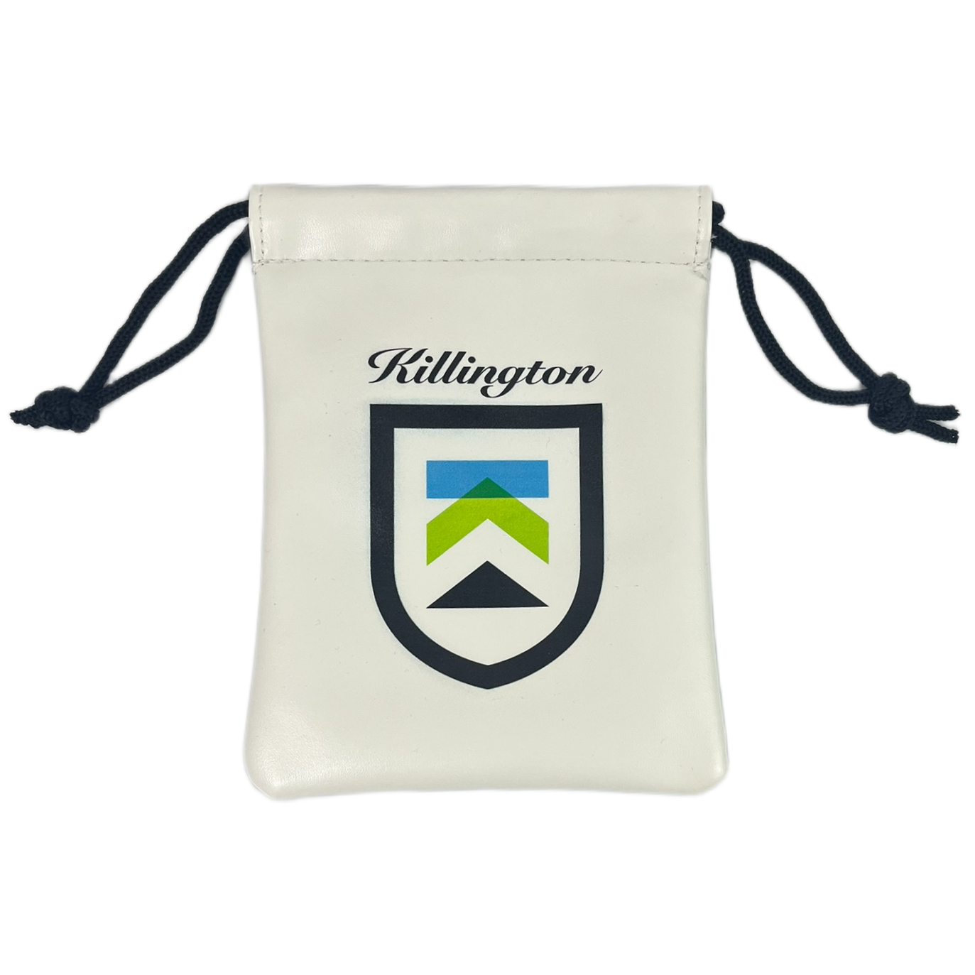 Killington Faux Leather Golf Pouch-White-Killington Sports