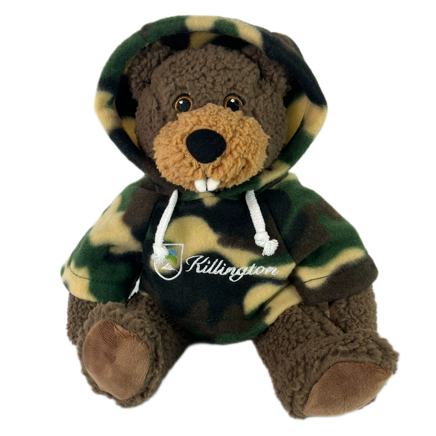 Killington Logo 10" Curly Critter Beaver-Green Camo-Killington Sports