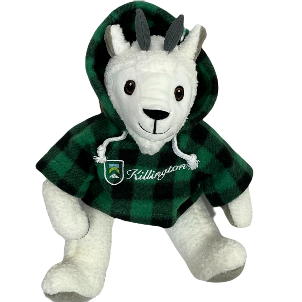 Killington Logo 10" Curly Critter Mountain Goat Stuffed Animal-Green Jack-Killington Sports
