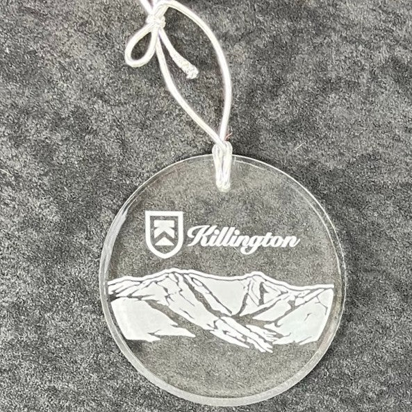 Killington Logo Glass Ornament-Killington Sports