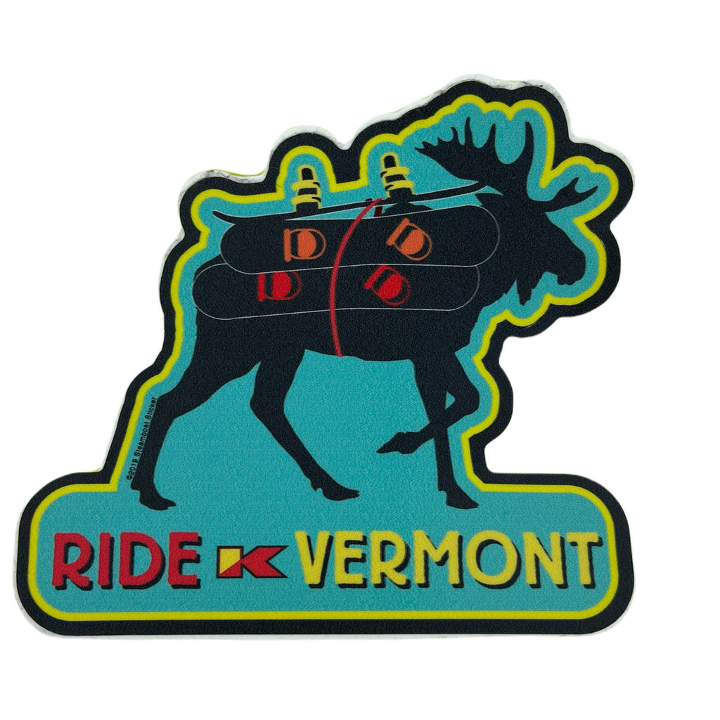 Killington Logo Ride Vermont Moose Sticker-Killington Sports
