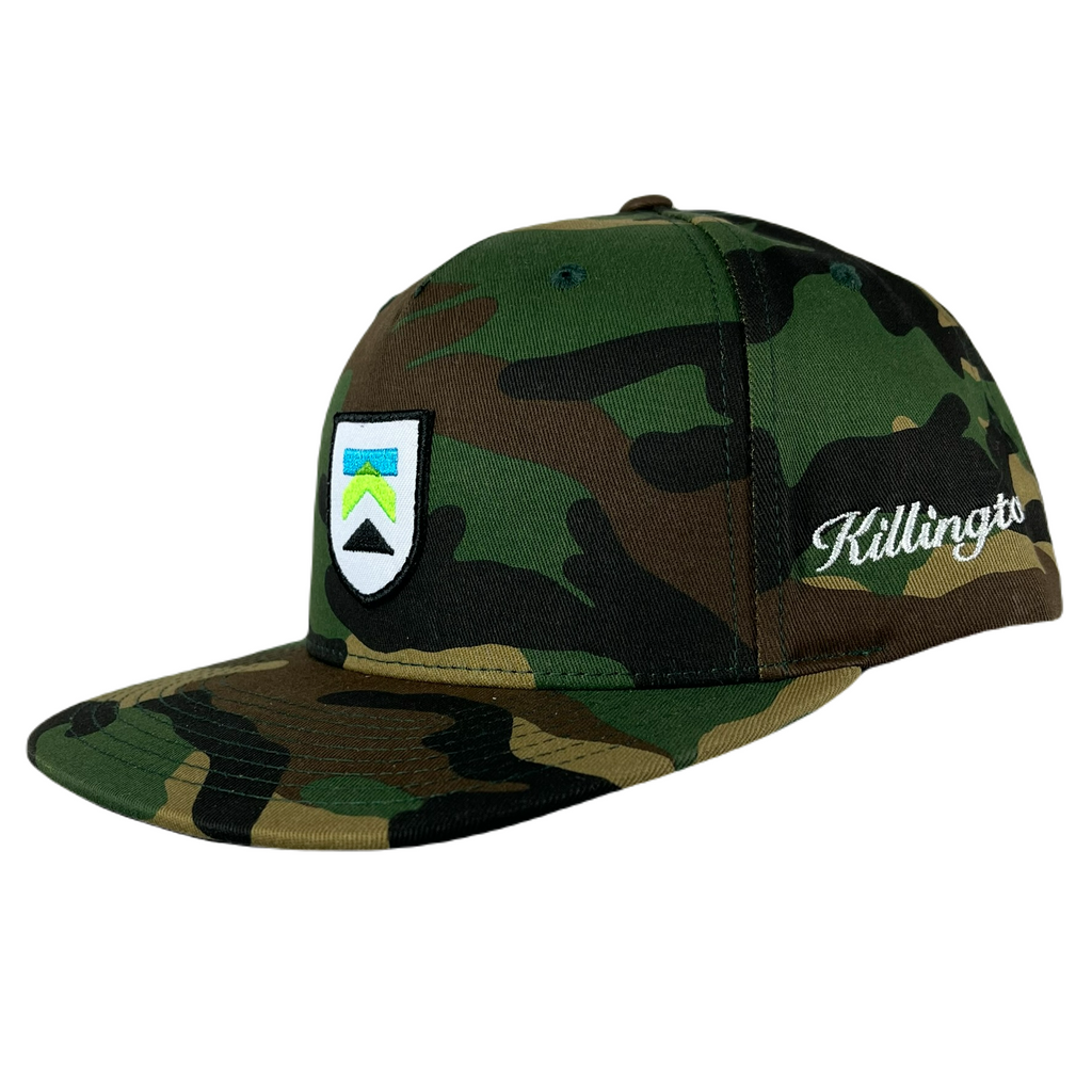 Killington Logo Shield Patch 255 Hat-Green Camo-Killington Sports