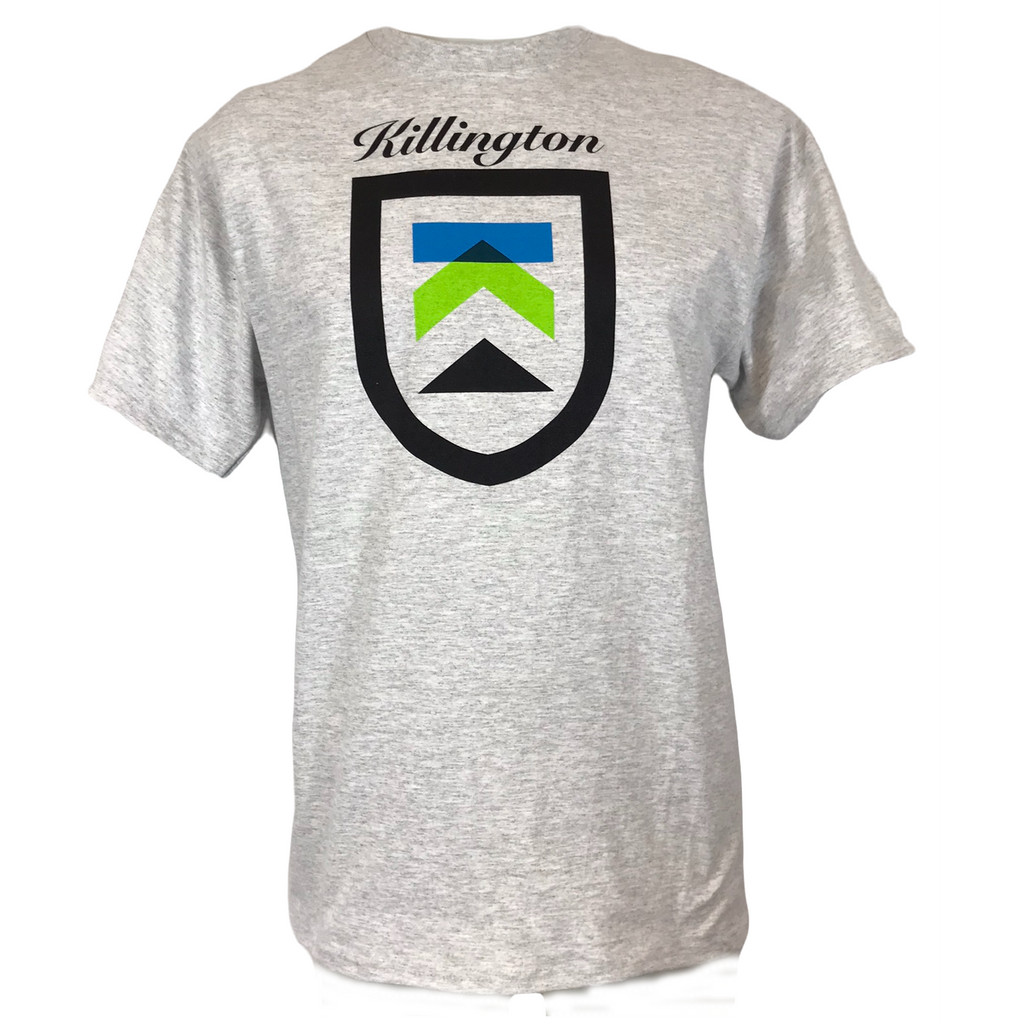Killington Logo Shield TShirt-Ash-Killington Sports