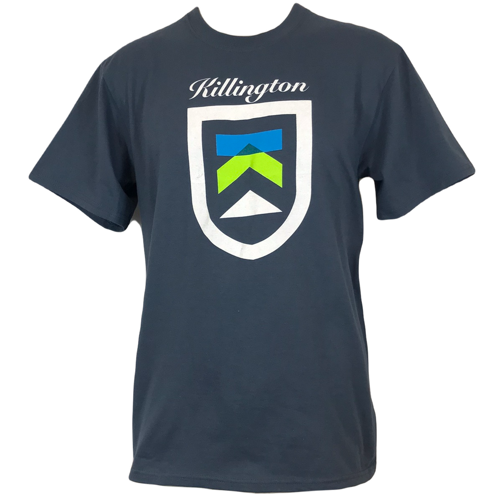 Killington Logo Shield TShirt-Steel Blue-Killington Sports