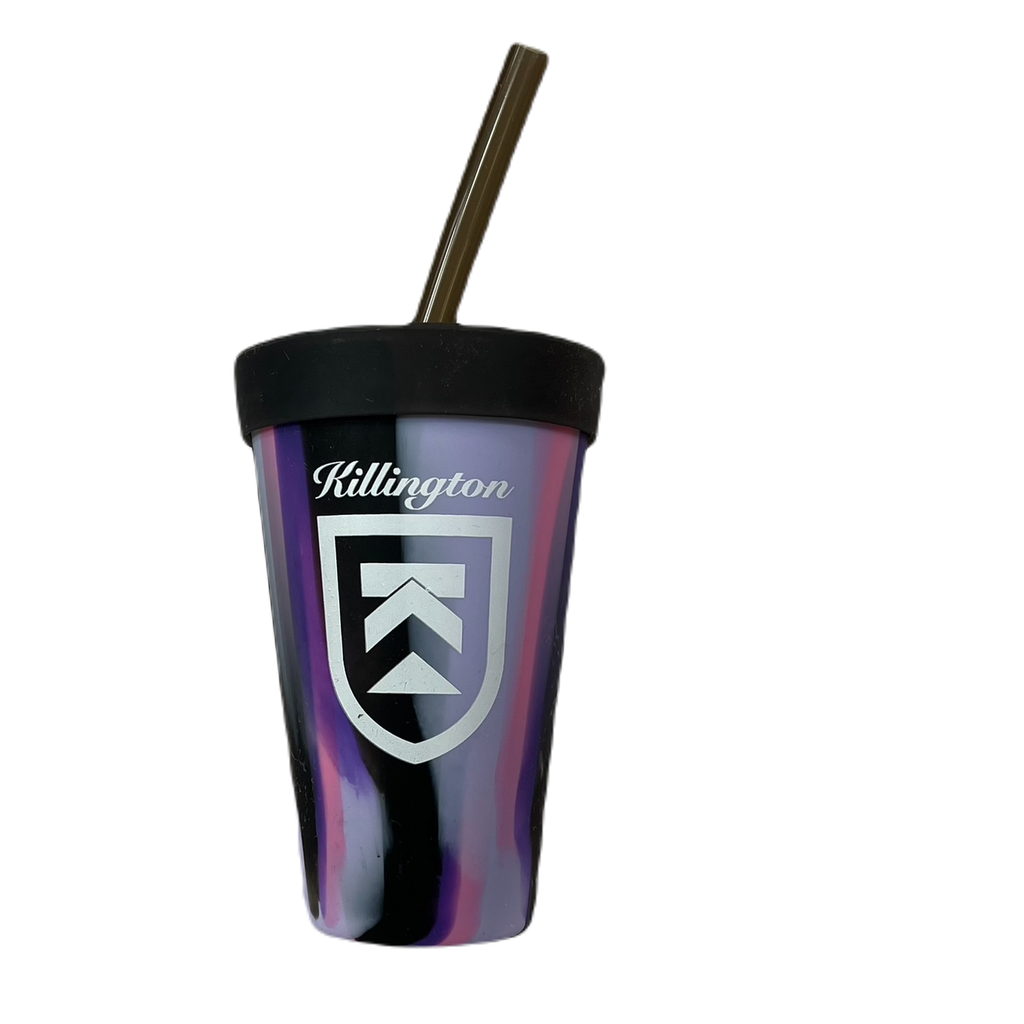 Killington Logo Silicone Tie Dye 16oz Tumbler w/ Straw & Lid-Northern Light-Killington Sports