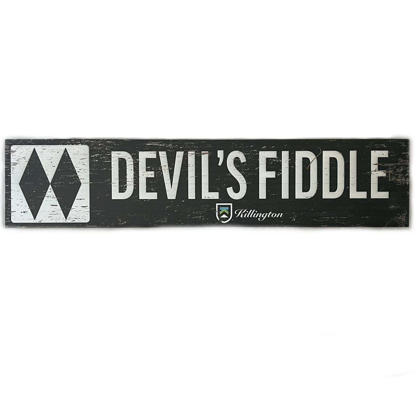 Killington Logo Tongue and Groove Trail Sign-Devil's Fiddle-Killington Sports