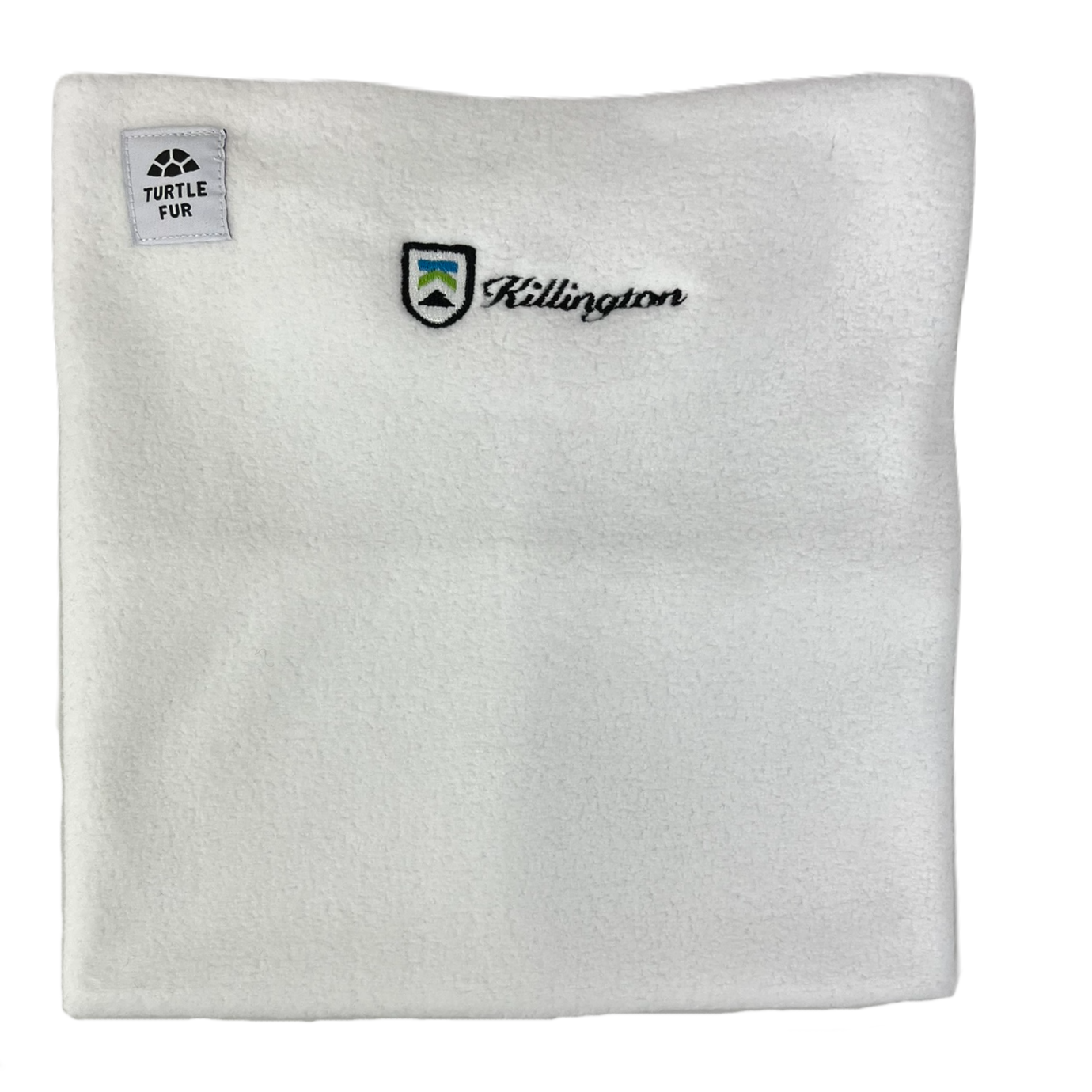 Killington Logo Turtle Fur Chelonia 150™ Fleece Neck Warmer-White-Killington Sports
