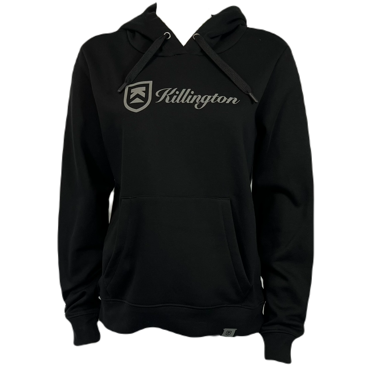 Killington Logo Women's Shield Wordmark Hoodie-Black-Killington Sports