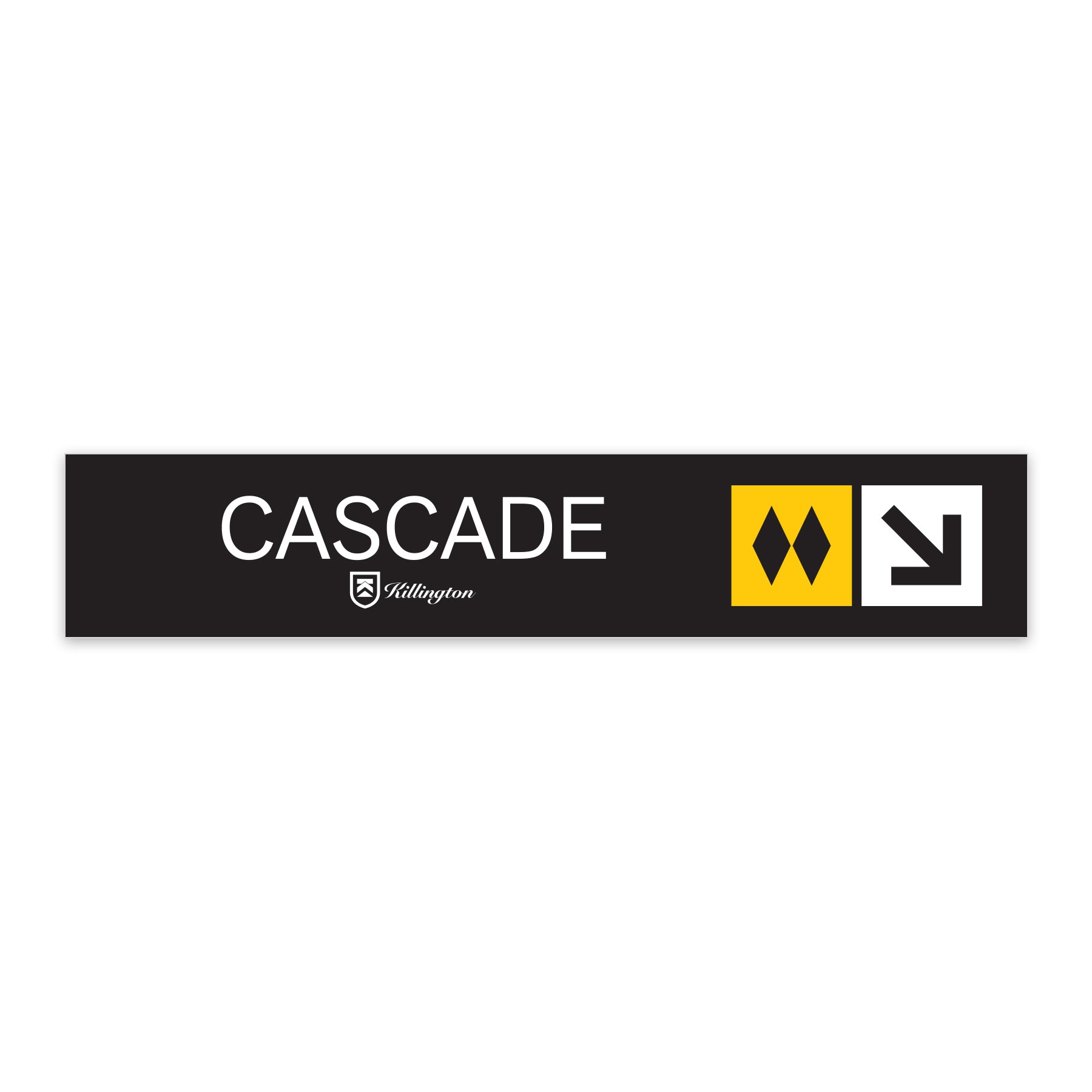 Killington MINI Metal Trail Signs-Cascade-Killington Sports