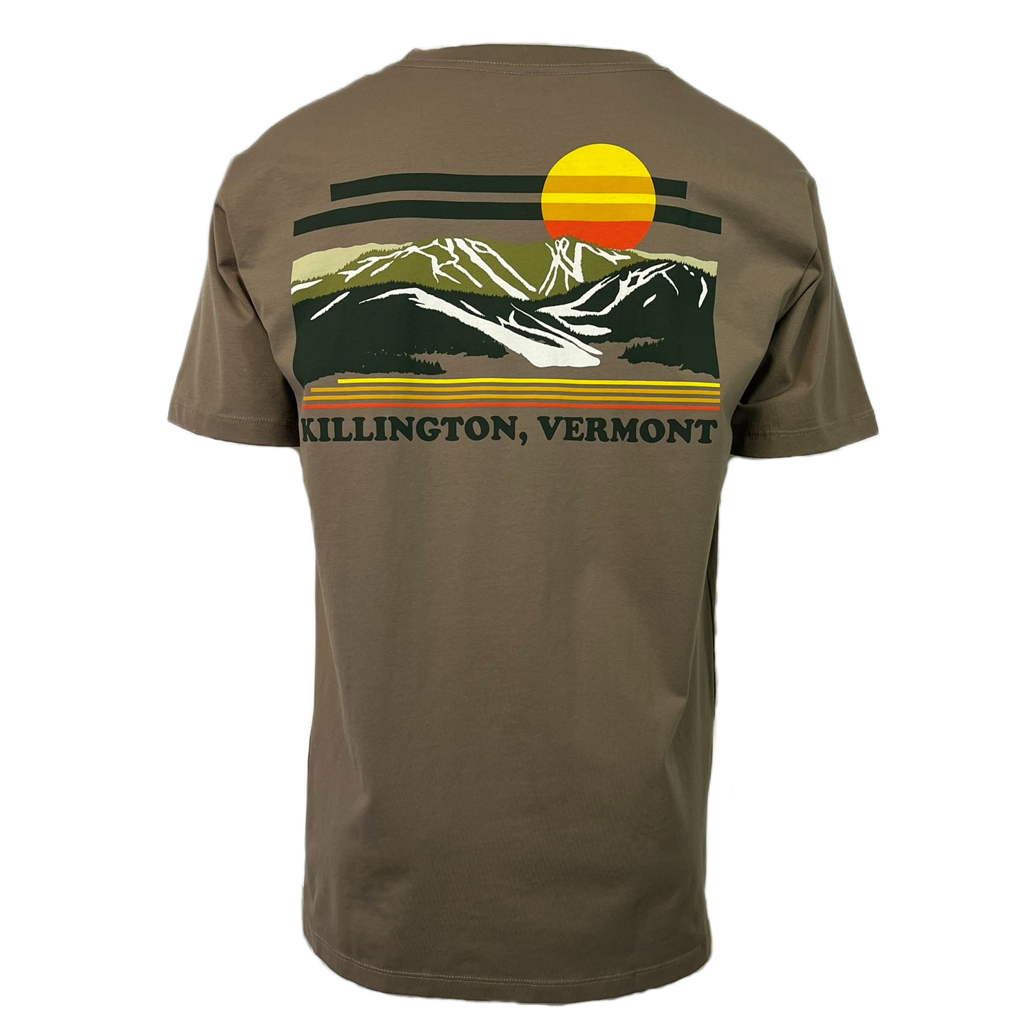 Killington Mountain View Short Sleeve Tee-Fossil-Killington Sports
