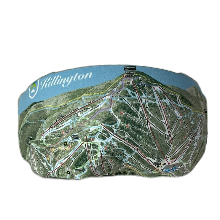 Killington & Pico Logo Goggle Covers-Killington Trail Map-Killington Sports