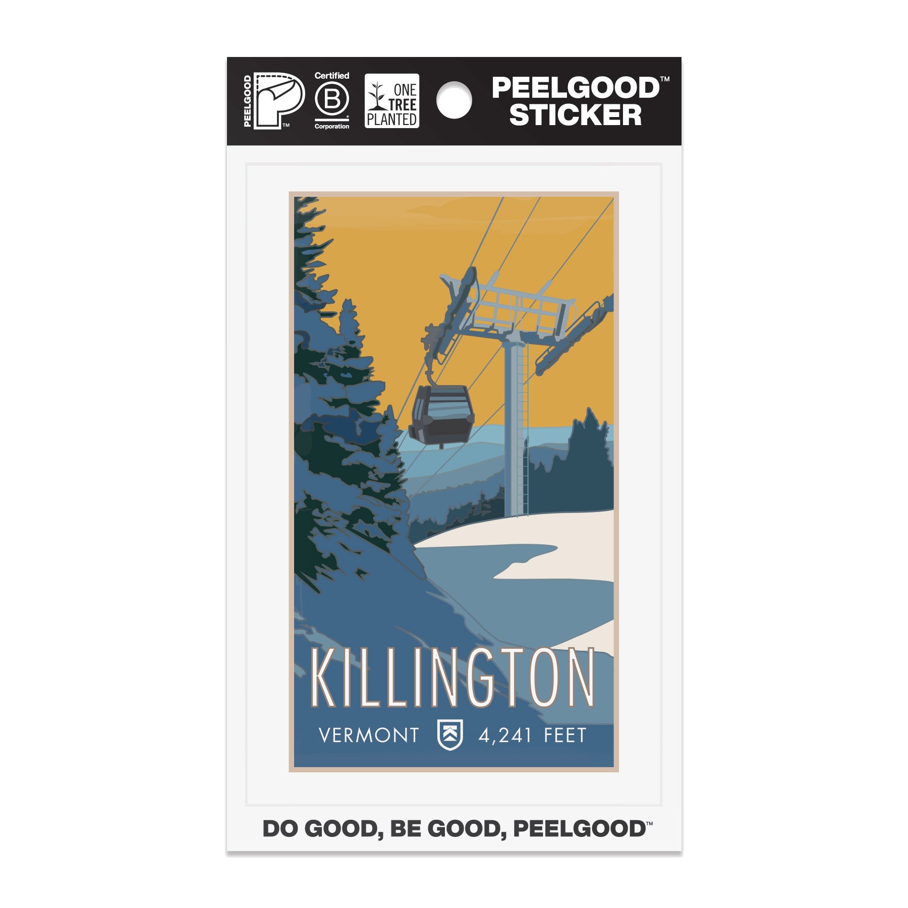 Killington Seasons PeelGood Stickers-Killington Sports