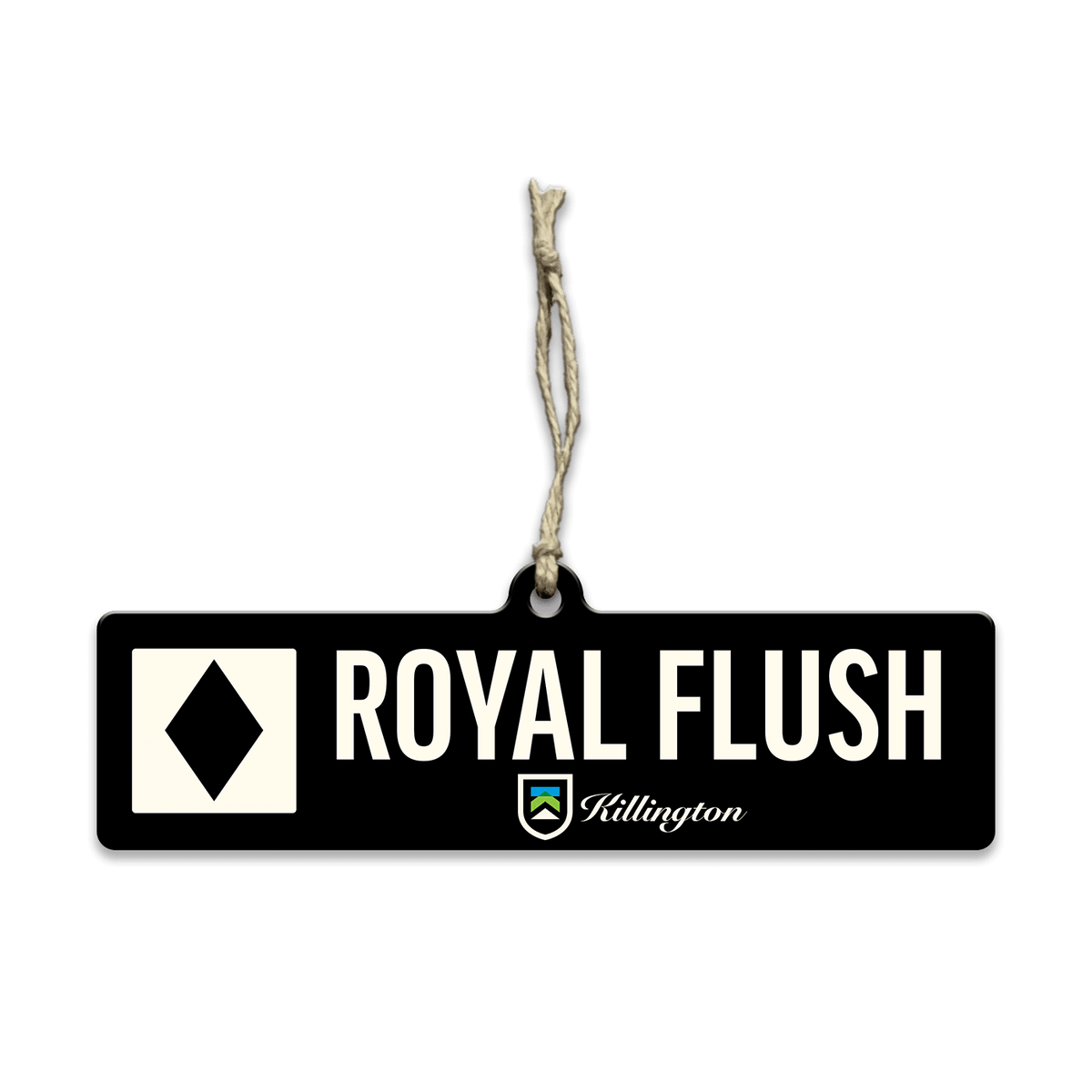 Killington Trail Sign Wood Ornament-Royal Flush-Killington Sports