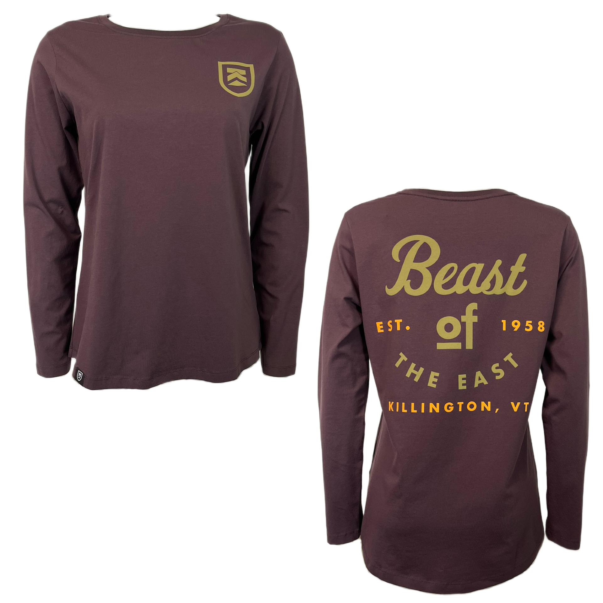 Killington Women's Beast of the East Long Sleeve Tee-Raisin-Killington Sports