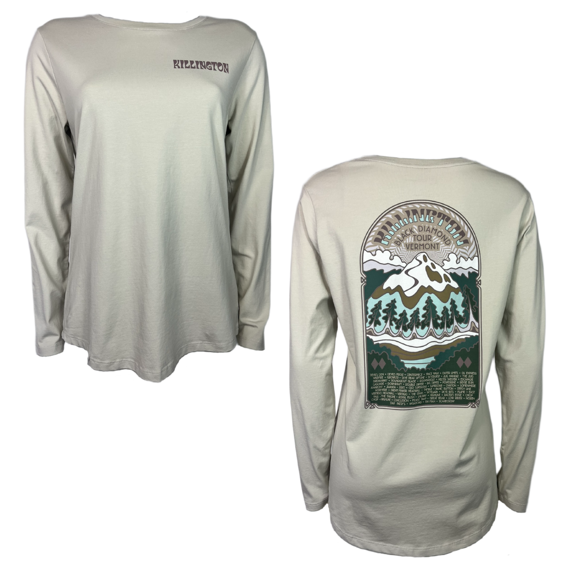 Killington Women's Black Diamond Tour Long Sleeve Tee-Peyote-Killington Sports