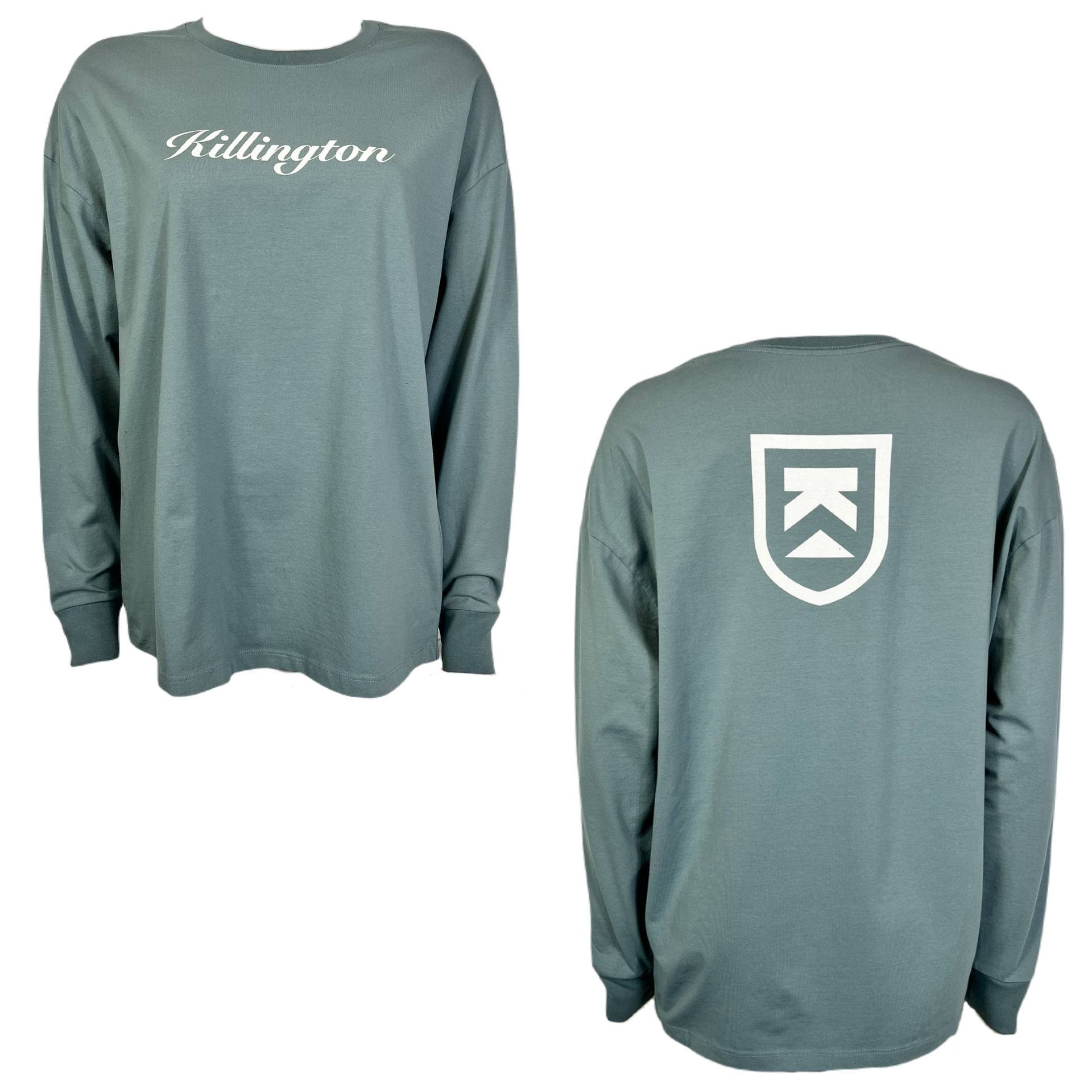 Killington Womens Wordmark Long Sleeve Tee-Washed Denim-Killington Sports