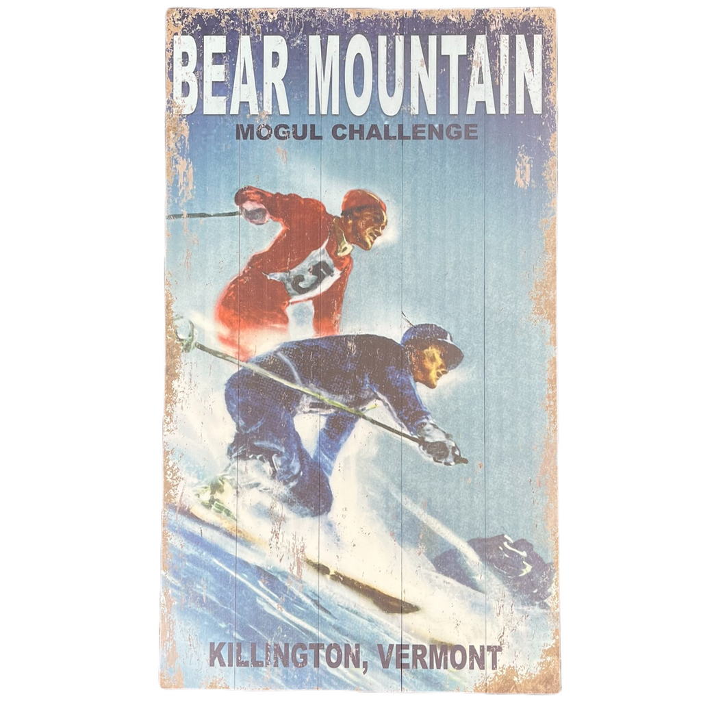 Killington Wooden Wall Art: Bear Mountain-Killington Sports